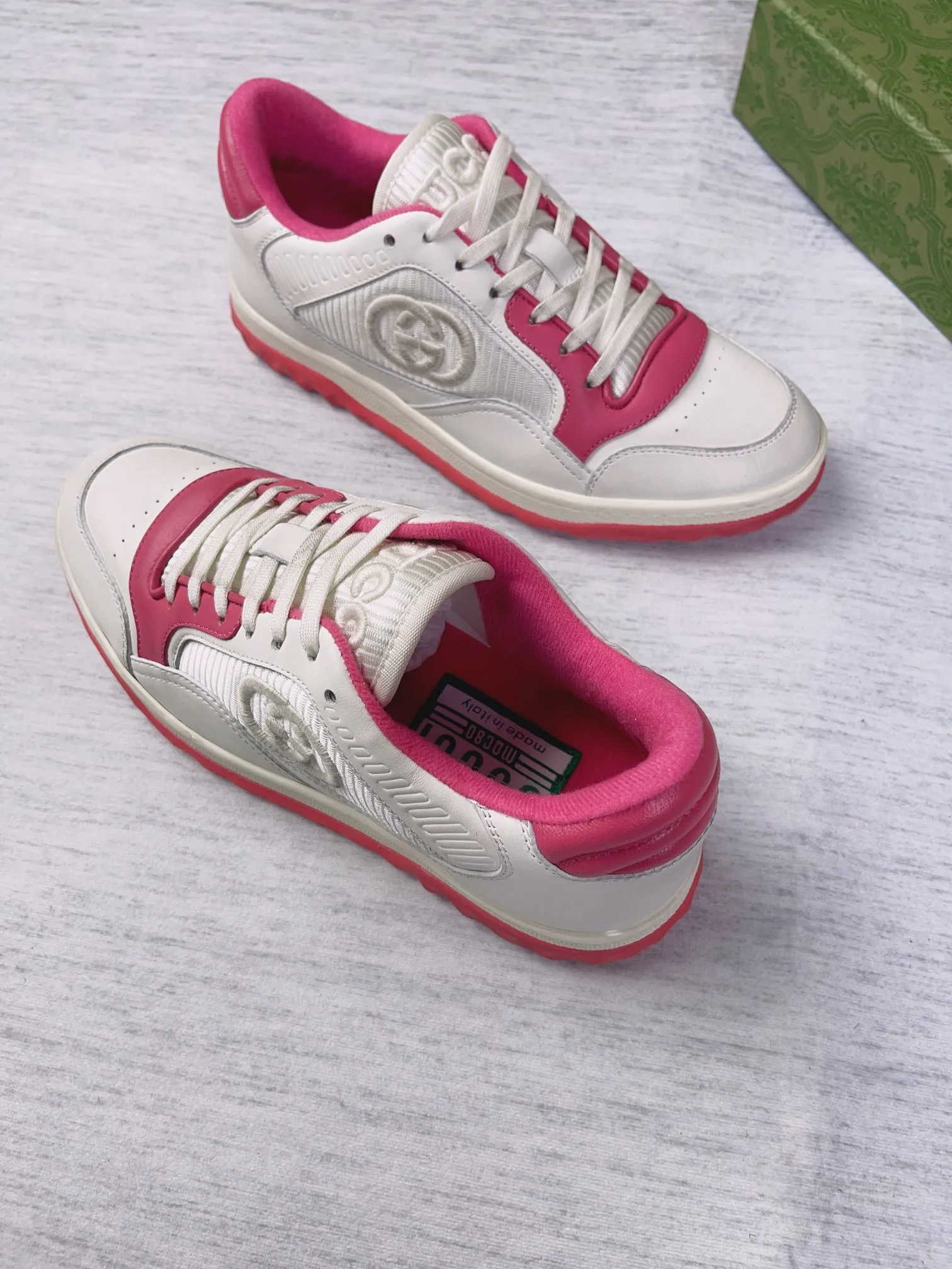 👟👟Ex-factory price 600👟👟 👑The top version of Gucci's latest popular MAC80 sneakers on the market, women's 35-40, men's 39-45 👏👏👏Welcome all bosses to compare and provide guidance...